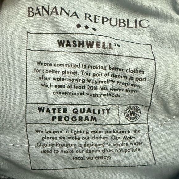 Banana Republic High-Rise Straight Dark Wash Jeans Size 27/4 - Picture 8 of 9